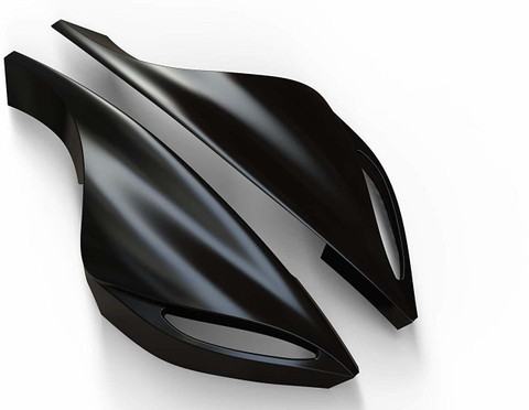 acube mart Wild Razor Headlight Mask matte black Bike Fairing Kit