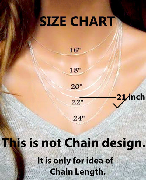 16 Inch Womens Necklace Chain Sizes Chain Size 16 2025
