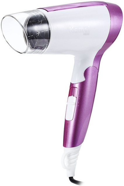 Kemei KM 6833 Electric Mini Folding Compact Travel Hair Blow Dryer Hair  Dryer