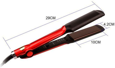Kemei KM-531 Professional Hairstyling Hair Straightener Hair Portable Ceramic Hair Straightener Hair Straightener (Red) - Image 3