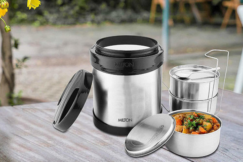 MILTON Royal Insulated Steel Tiffin Box, l