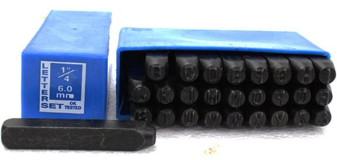 SAMENX MM Letter Number Punch Set| Numbers (0 to 9) 27 Letters (A  to Z 36pcs Punches Punching Machines