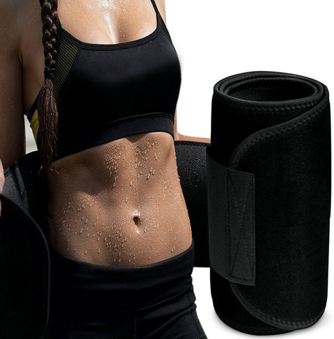 RBS 360 Degree Effect (XL SIZE) Sweat Slim Belt, Premium Waist Trimmer,  Black Slimming Belt