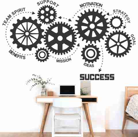 StickMe 105 cm Success - Idea - Team Work - Goal - Mission - Office ...
