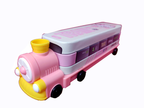 TECHNOCHITRA Exclusive Train Shape Movable Wheels Art Metal Pencil Box