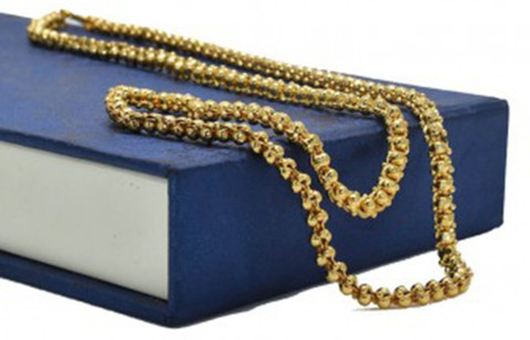 ZIZER Kerala Designer Gold plated Mulla Chain Gold-plated Plated