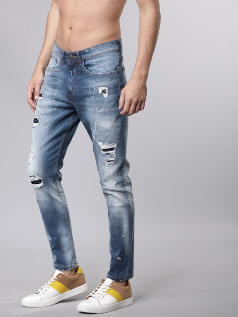 HIGHLANDER Tapered Fit Men Blue Jeans Buy HIGHLANDER Tapered Fit