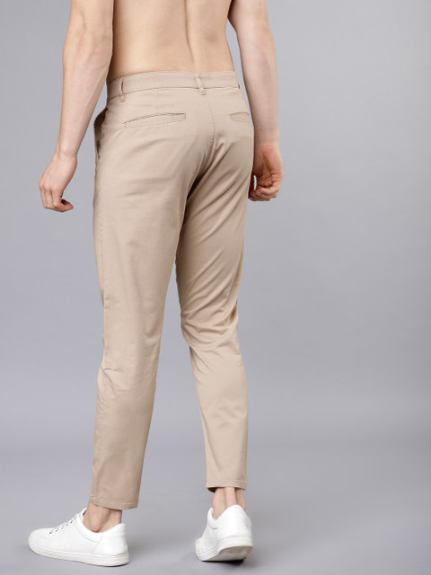 HIGHLANDER Slim Fit Men Beige Trousers Buy BEIGE HIGHLANDER Slim