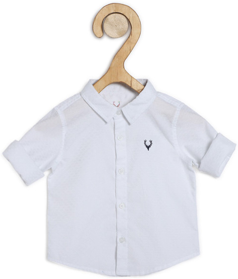 Allen Solly Baby Boys Self Design Casual White Shirt Buy Allen