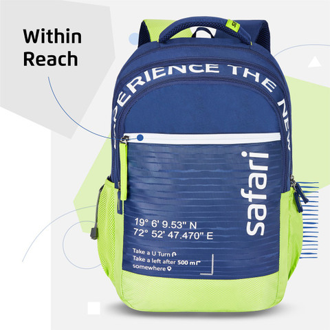 SAFARI GPS School/College Casual 36 L Backpack Blue Price in