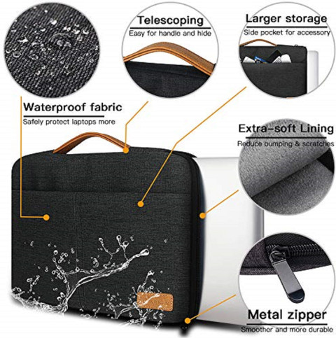 TARKAN Elite Laptop Sleeve Compatible with Inch MacBook Air/Pro  Others, Padded Waterproof Bag with Handle Waterproof Laptop Sleeve/Cover