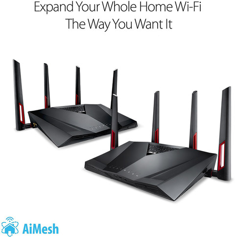 ASUS RT-AC88U Gaming Router 2.4 GHz, 5 GHz 3200 Mbps Wifi Speed