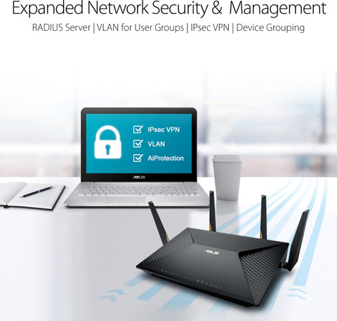 ASUS BRT-AC828 Wireless Router 2.4 GHz, 5 GHz 2600 Mbps Wifi Speed