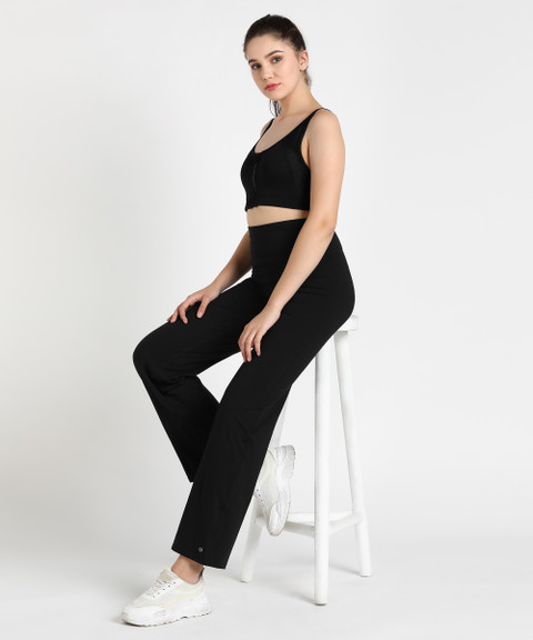 MARKS SPENCER Solid Women Black Track Pants Buy MARKS