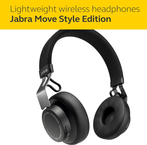 JABRA Move Style Edition, Black Wireless Bluetooth Music
