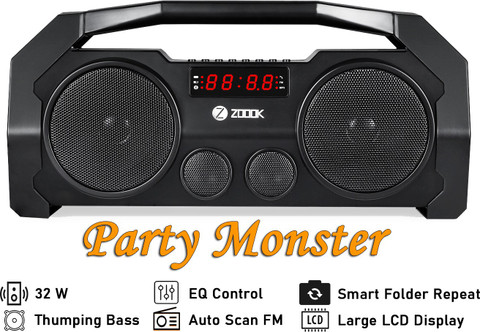 Zoook Boombox plus 32 W Portable Bluetooth Party Speaker