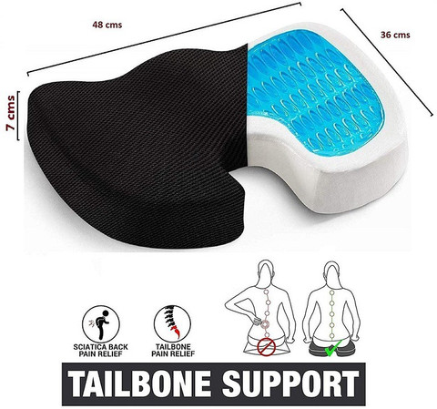 BAWALY Coccyx Pillow tailbone seat Cushion for sciatica, back pain
