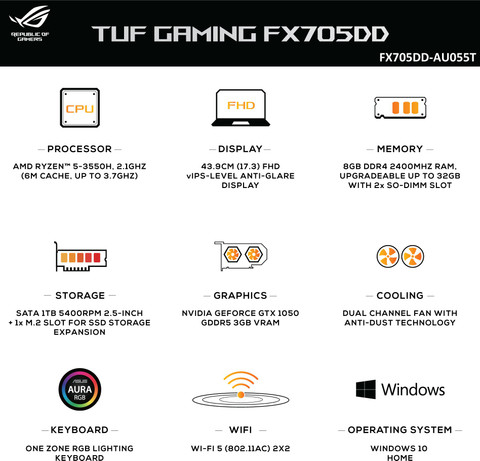 Asus Tuf Amd Ryzen 3550h Comparison ASUS TUF Gaming AMD Ryzen Quad