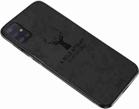 MOBILOVE Back Cover for Samsung Galaxy A51 Deer Pattern Cloth