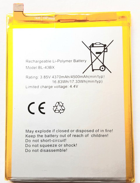 FULL CELL Mobile Battery For Infinix Note X604 X604B BL-43BX