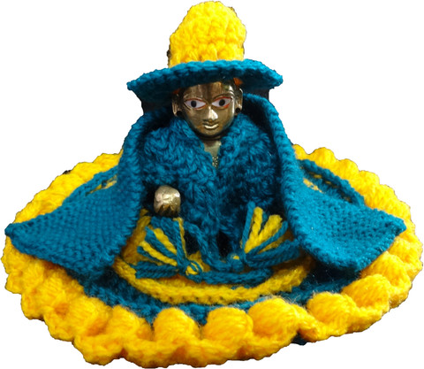 navy blue dress for baby girl KindleCraft Laddu Gopal winter Dress of Size no. 3 / Handmade by Village  Women's / Laddu Gopal, Krishna Ji, Thakur ji, Kanha Ji Woolen Dress Price  in India