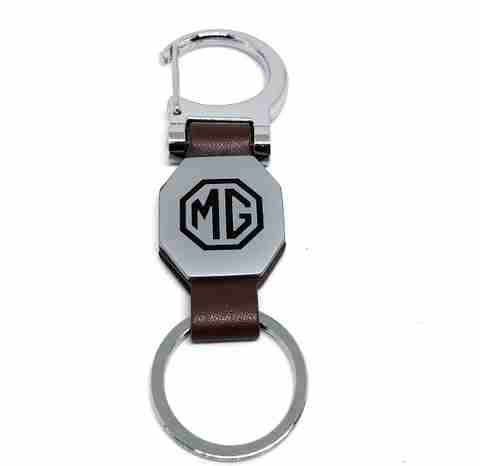MG Hector Imported Dark Brown Leather Steel Finish Metal Locking