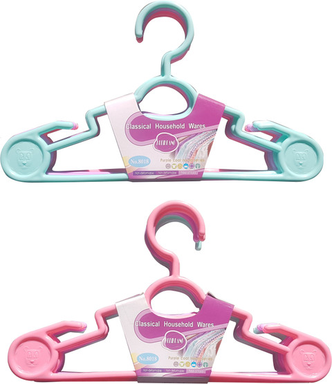 Orcoa Kids/Children/Baby Small Size Anti Slip Clothes Hanger Baby (Pack of  12) Plastic Dress Pack of 12 Hangers For Dress