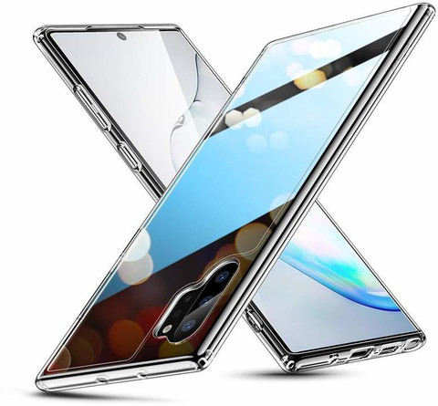 CASE CREATION Back Cover for Samsung Note 10 Plus Transparent Silicone Full  Protection TPU Back Case Shockproof