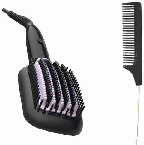 Heated Straightening Philips Hair Straightener Brush Flipkart Heat - Main Image