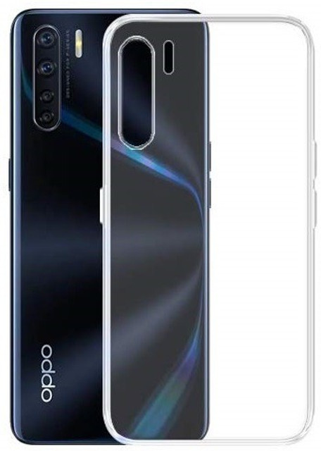 CASE CREATION Back Cover for Oppo F15 Transparent Silicone Full