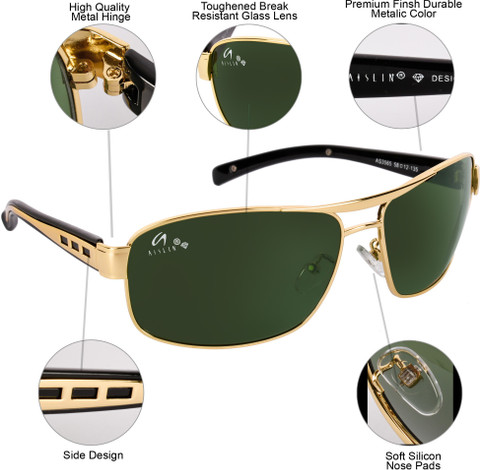 AISLIN Wayfarer, Rectangular Sunglasses