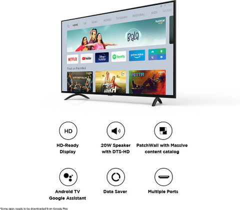 XIAOMI by Mi 4A 80 cm (32 inch) HD Ready LED Smart Android TV