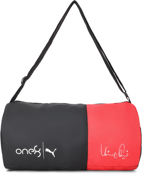 PUMA one8 Gym Bag Duffel Without Wheels Black-Red Price in India - Main Image