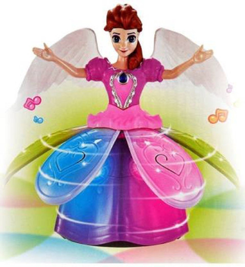 Kmc kidoz Barbie Doll Rotating Dancing Angel Girl Robot with
