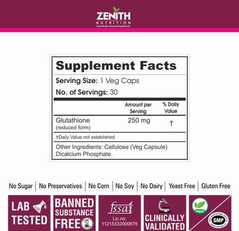 zenith glutathione Nutrition Nutrition 250mg 30 Nos Lab tested Price in India centella toner MANEE Gluta Collagen:BLUE HAWAII S-Acetyl Glutathione (300 mg,