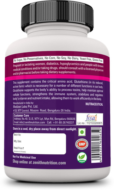 zenith nutrition glutathione Glutathione LPT main image 1