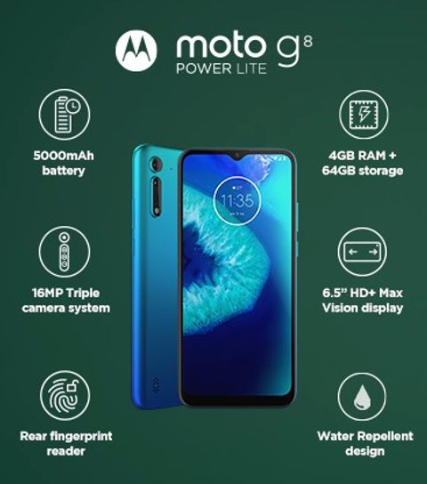 Motorola（モトローラ）moto g8 POWER LITE ポーラブルー MOTOROLA G8