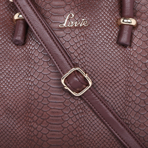 Buy LAVIE Women Brown Satchel CHOCO Online Best Price in India
