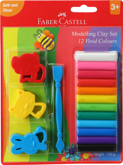 FABER-CASTELL 12 Mod 150 G With Toys Blister Art Clay