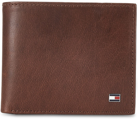 TOMMY HILFIGER Men Brown Genuine Leather Wallet Brown Price in