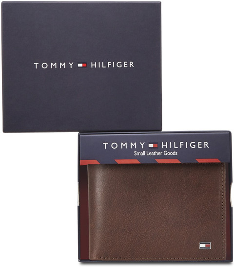 TOMMY HILFIGER Men Brown Genuine Leather Wallet Brown Price in