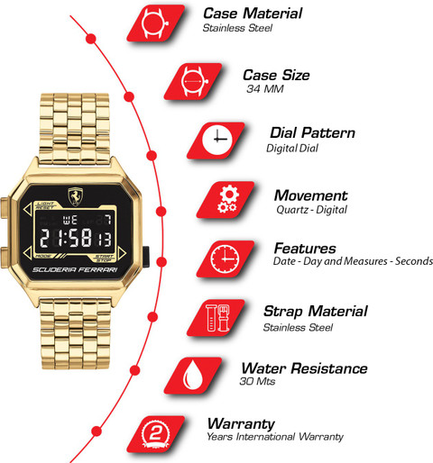 SCUDERIA FERRARI Digidrive Digidrive Digital Watch - For Men - Buy