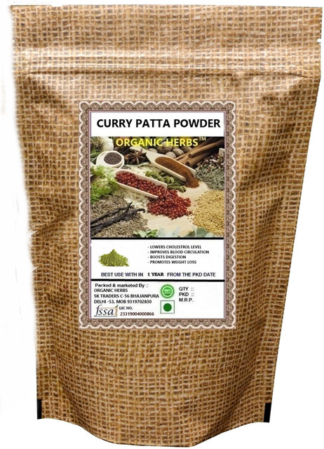 ORGANIC HERBS CURRY LEAVES POWDER KADI PATTA POWDER- 400 GM