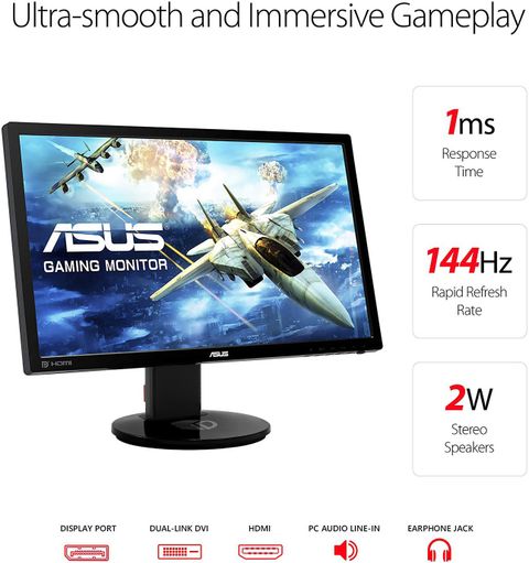 ASUS 60.96 cm (24 inch) Full HD TN Panel Anti Glare||Stereo