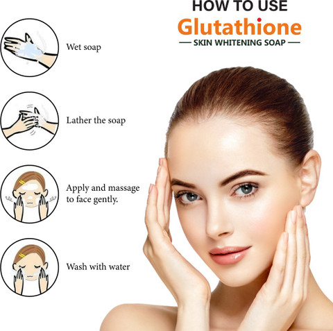 LA Organo Glutathione Kumkumadi Skin Lightening & Brightening Soap For All Skin Type-Pack of 4