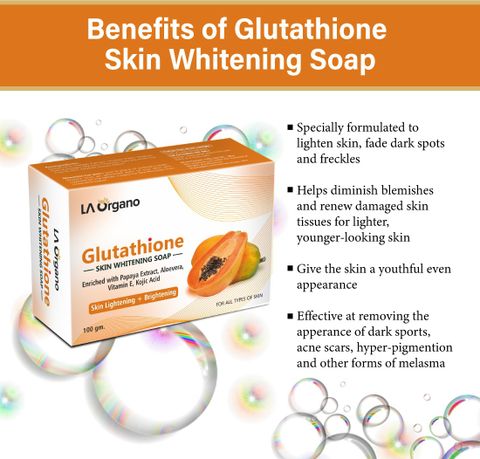 glutathione papaya skin whitening soap product info and reviews LA Organo Glutathione Papaya Skin Lightening & Brightening Soap For All Skin  Type-Pack of 1