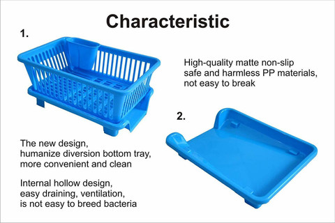 Soflin Plastic in Large Durable Plastic Kitchen Sink Dish Rack