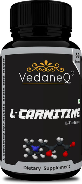 l carnitine and the heart VedaneQ L-Carnitine L-Tartrate 1000 mg for muscle, brain & Heart, fat  burner supplements Price in India