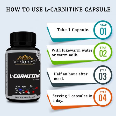 l carnitine tartrate brain VedaneQ L-Carnitine L-Tartrate 1000 mg for muscle, & Heart, fat burner supplements Price in India 29 Gauge x ½