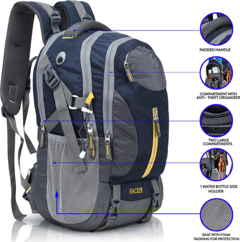 HEROZ Hacker 50 L Laptop Backpack Mehdi Green - Price in India